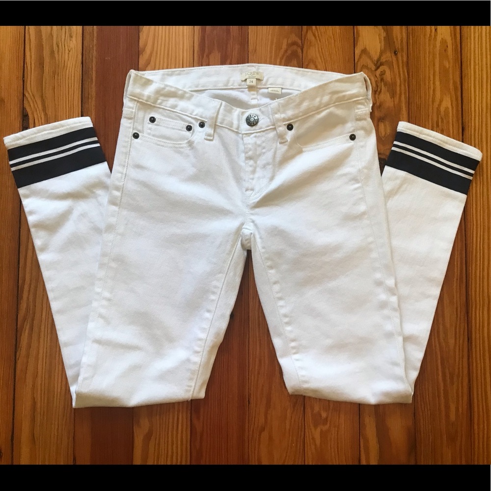 JCrew White Toothpick Skinny Jean Sz 24